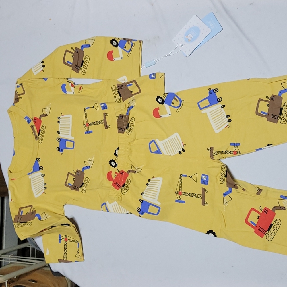 BOYS CONSTRUCTION PAJAMAS SET